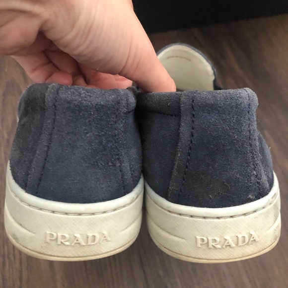 Prada sport Pull on/Slip on suede navy blue size 6 - Picture 3 of 3